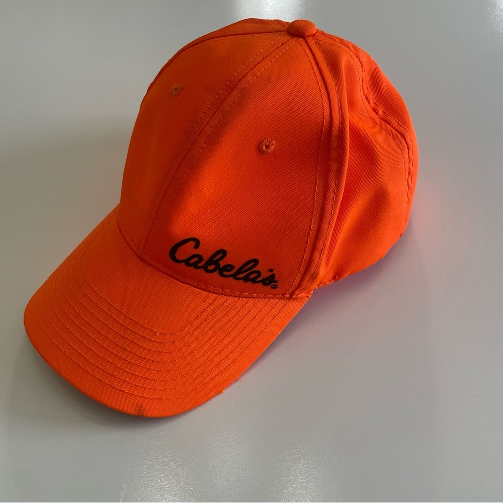 Cabelas Hunters Blaze Orange Snapback Hat Hunting Gorpcore Outdoor Country